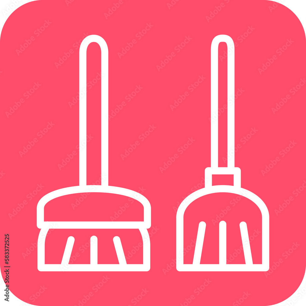 Vector Design Broomstick Icon Style Vector Design Broomstick Icon Style