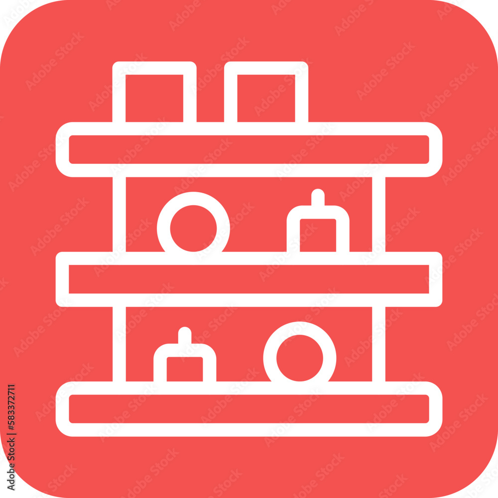 Vector Design Shelves Icon Style Vector Design Shelves Icon Style