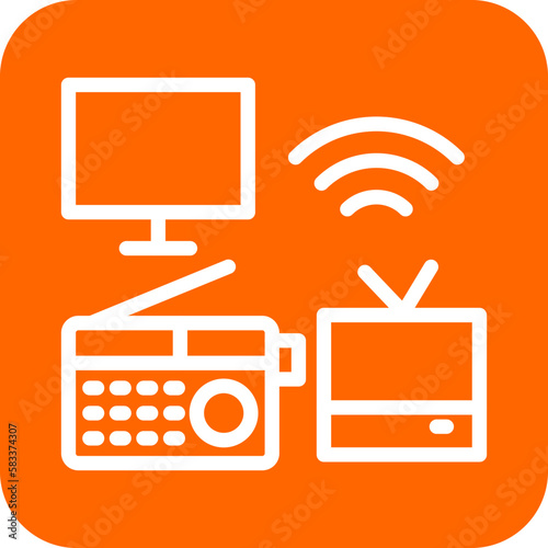 Vector Design Mass Media Icon Style