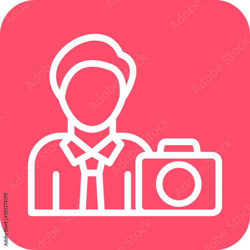 Vector Design Cameraman Icon Style