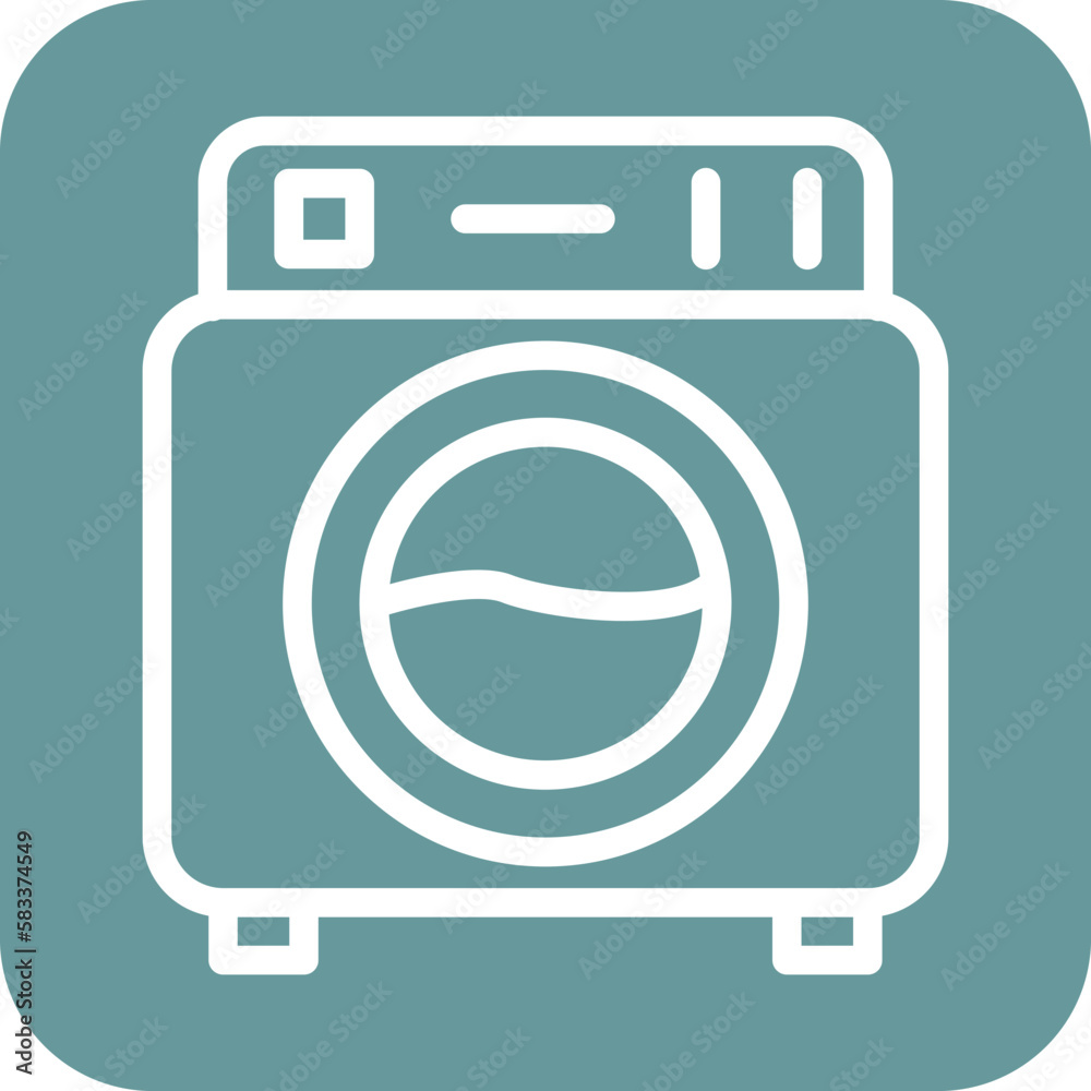 Vector Design Washing Machine Icon Style Vector Design Washing Machine Icon Style