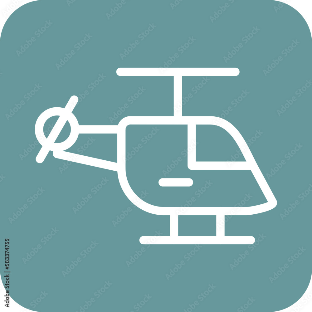 Vector Design Helicopter Icon Style