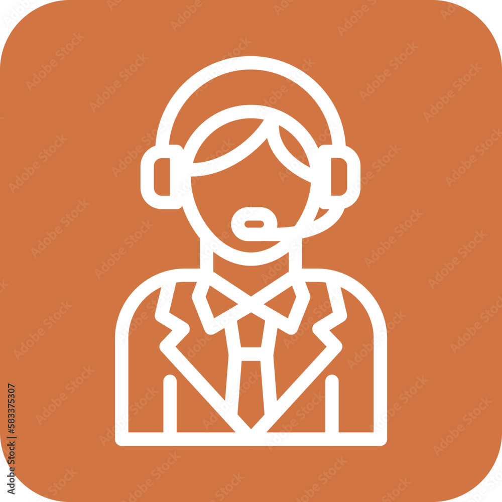 Vector Design Customer Service Icon Style Vector Design Customer Service Icon Style