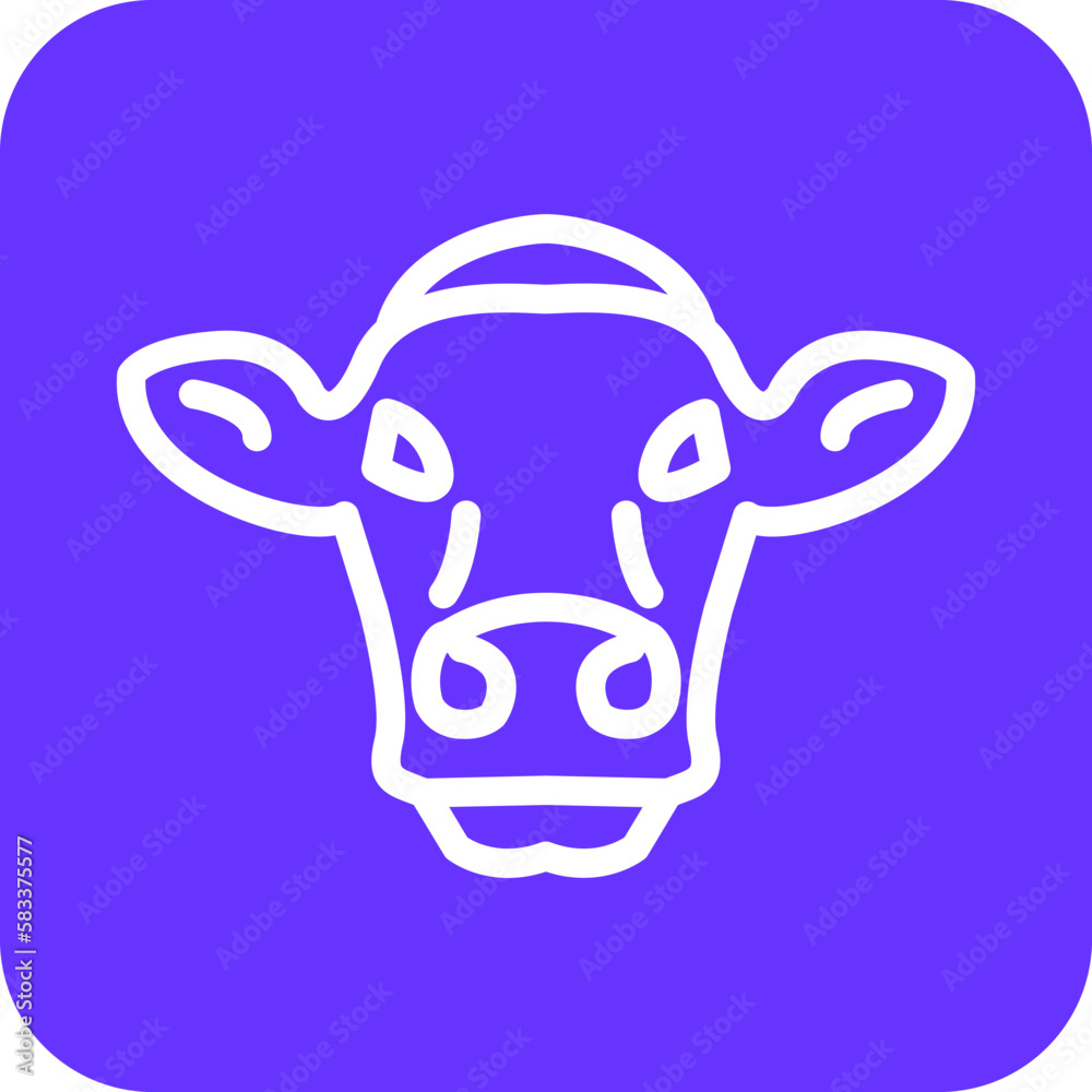 Vector Design Cow Icon Style