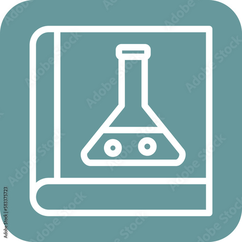 Vector Design Chemistry Book Icon Style