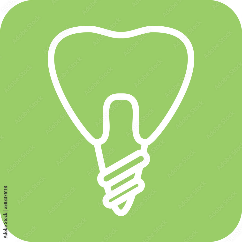 Vector Design Dental Implant Icon Style Vector Design Dental Implant Icon Style