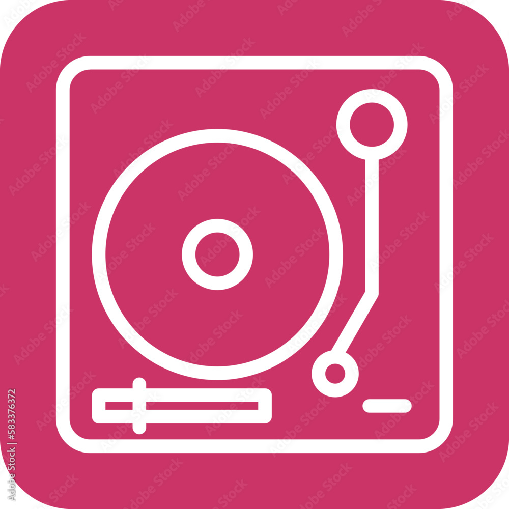 Vector Design Turntable Icon Style Vector Design Turntable Icon Style