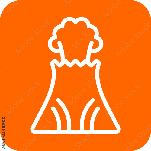 Vector Design Volcano Icon Style