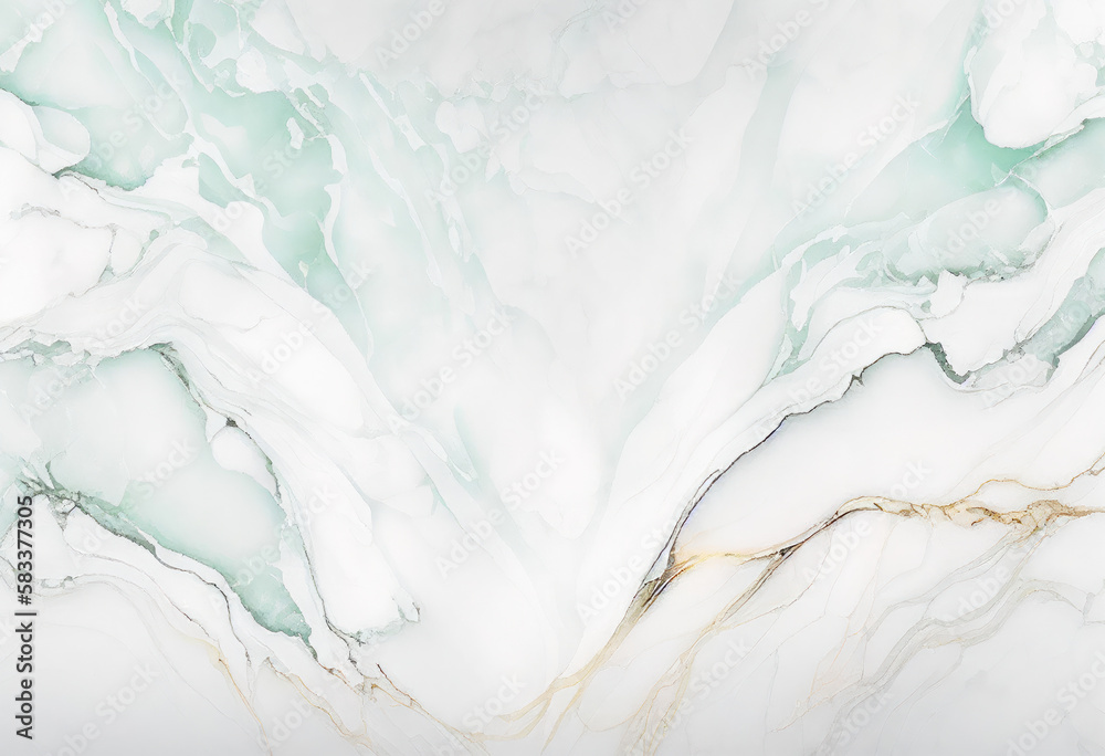 White Marble Texture Background, Abstract Watercolor Smoke Backdrop, Generative AI