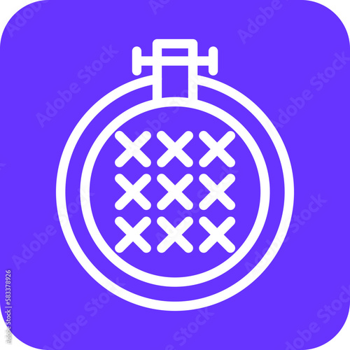 Vector Design Cross Stitch Icon Style