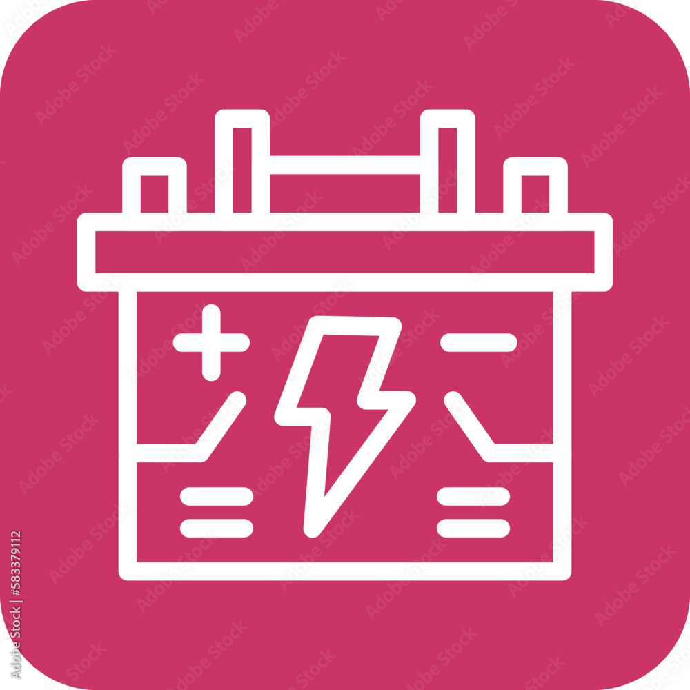 Vector Design Accumulator Icon Style