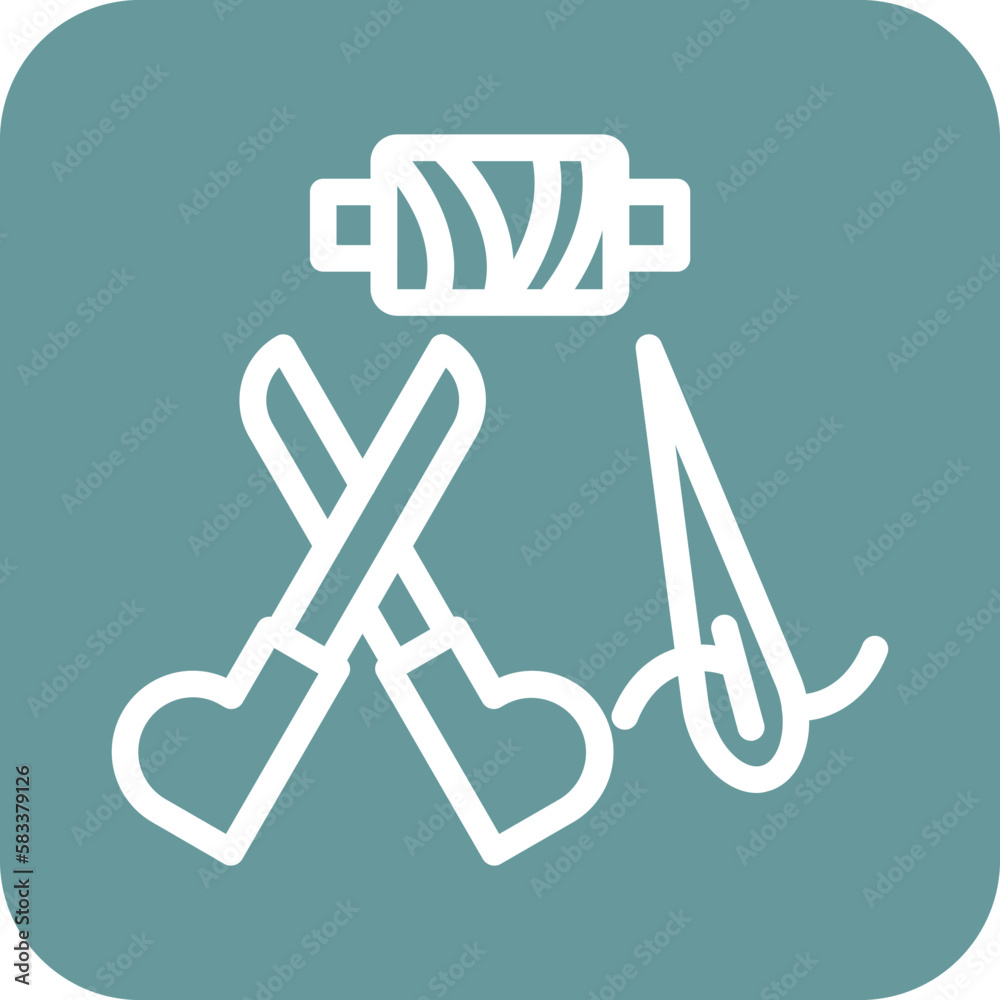 Vector Design Sewing Tool Icon Style
