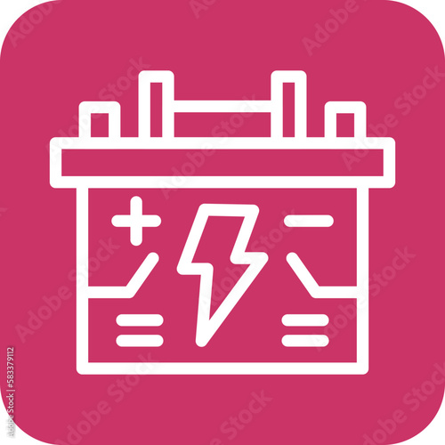 Vector Design Accumulator Icon Style