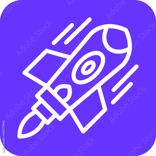 Vector Design Space Booster Icon Style