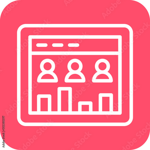 Vector Design Page Visitors Icon Style