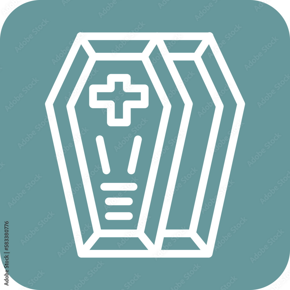Vector Design Coffin Icon Style