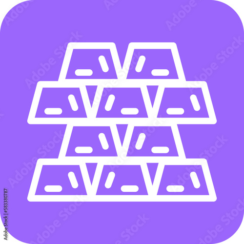 Vector Design Ingots Icon Style