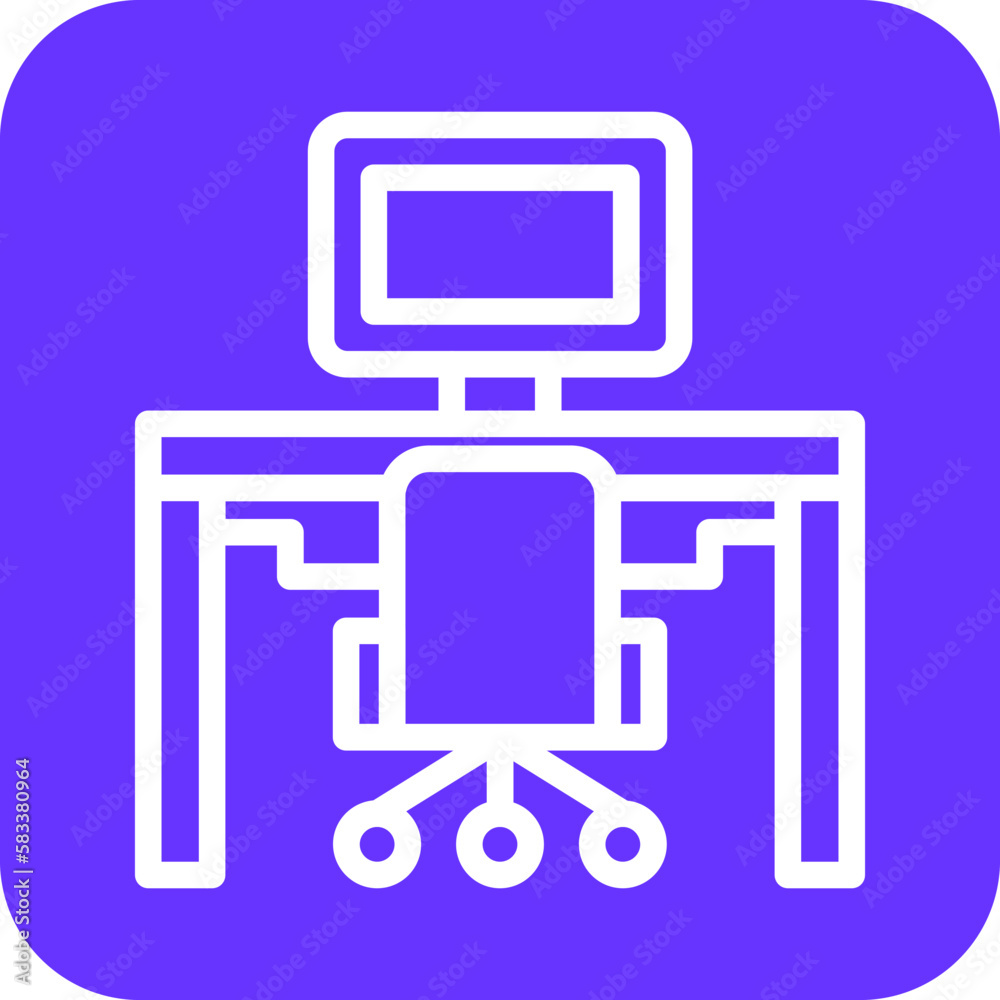 Vector Design Workplace Icon Style Vector Design Workplace Icon Style