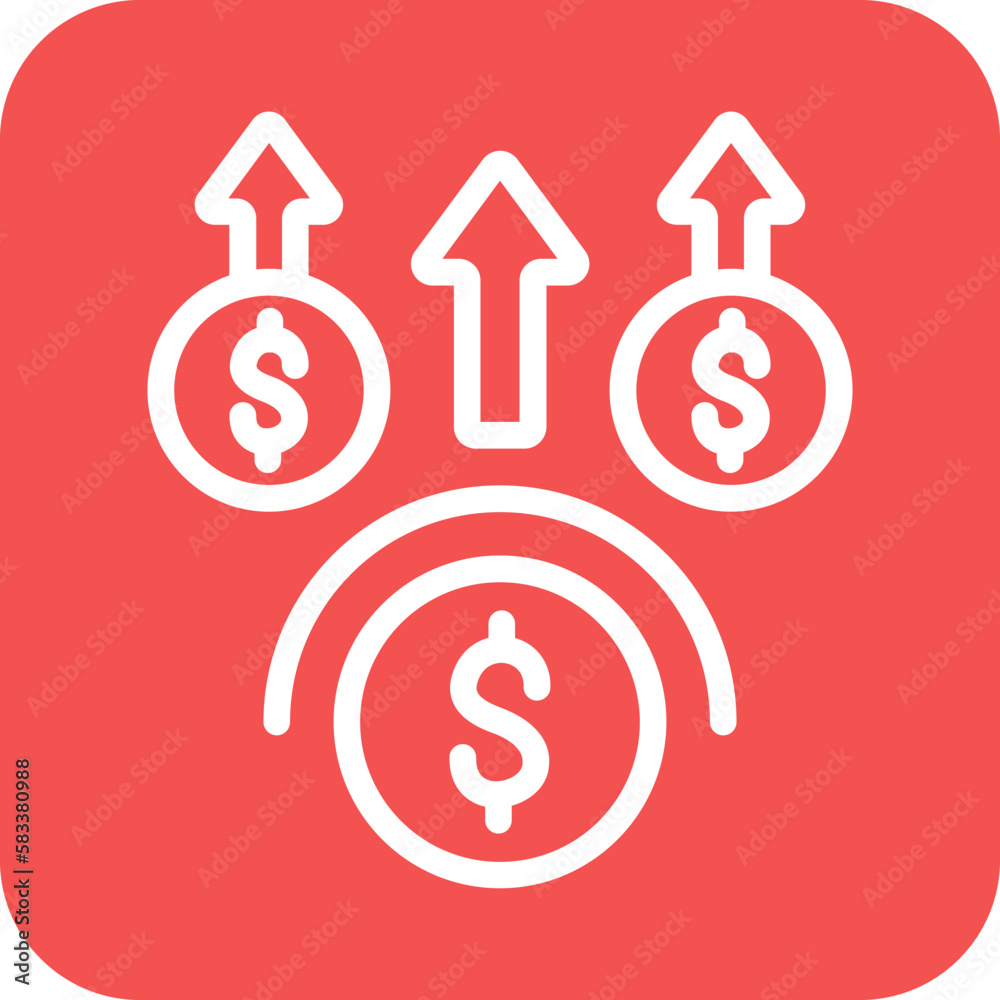Vector Design Money Benefit Icon Style Vector Design Money Benefit Icon Style