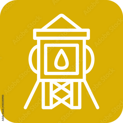 Vector Design Water Tower Icon Style