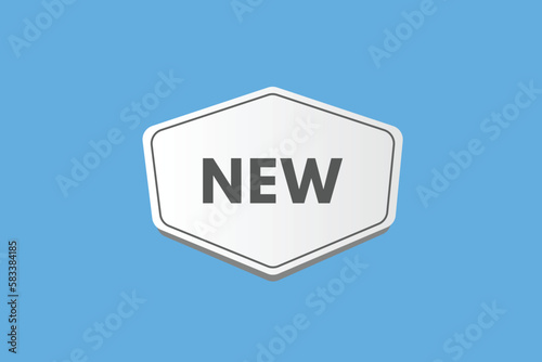 New text Button. New Sign Icon Label Sticker Web Buttons
