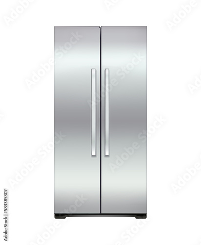Refrigerator Realistic Illustration
