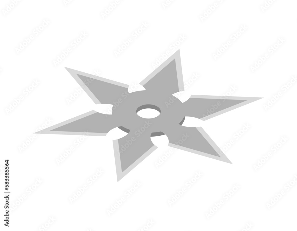 Isometric Shuriken Icon Isometric Shuriken Icon