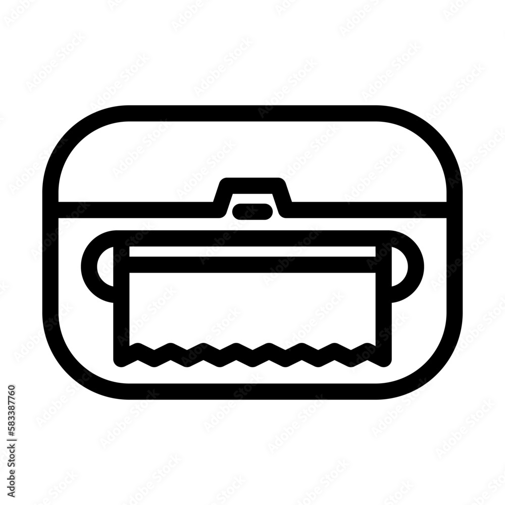 toilet paper holder home accessory line icon vector illustration toilet paper holder home accessory line icon vector illustration