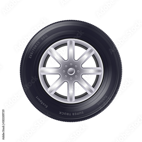 Realistic Car Wheel