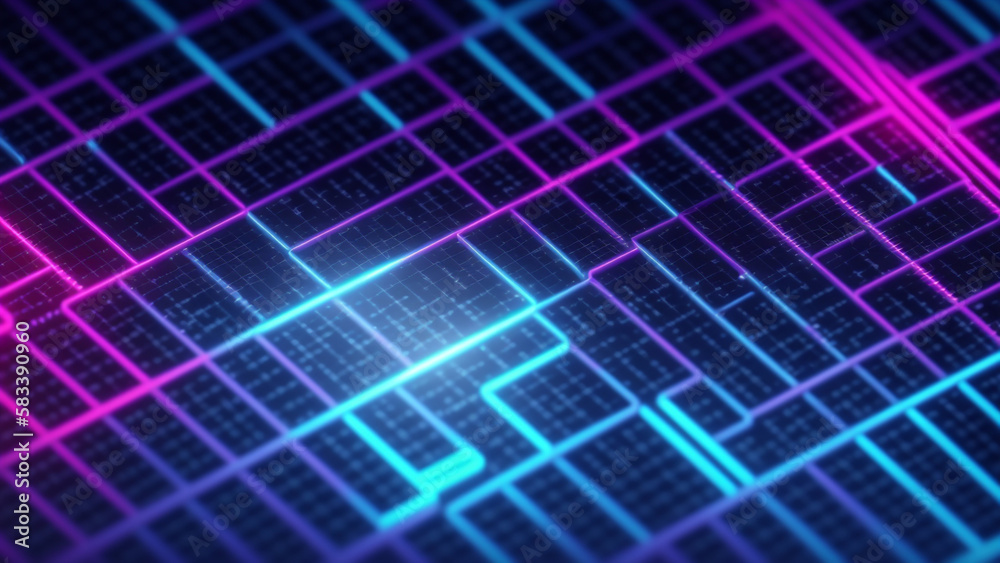 カラフルな発光するネオン、電子回路、電脳空間、パソコン内部、マザーボードのイメージ アップImage up of colorful glowing neon lights, cpu, circuits, computer internals, and motherboards カラフルな発光するネオン、電子回路、電脳空間、パソコン内部、マザーボードのイメージ アップImage up of colorful glowing neon lights, cpu, circuits, computer internals, and motherboards