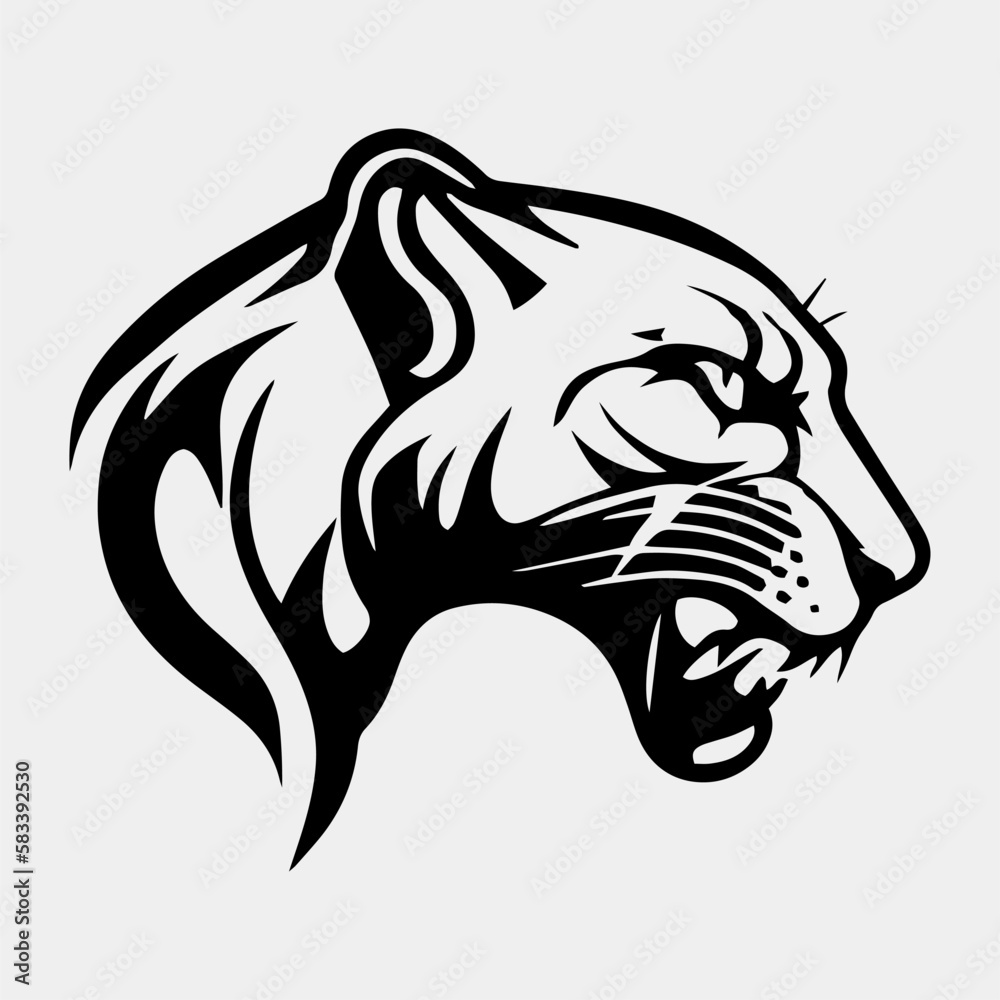 Animal Head - Panther - vector logo/icon illustration mascot Animal Head - Panther - vector logo/icon illustration mascot