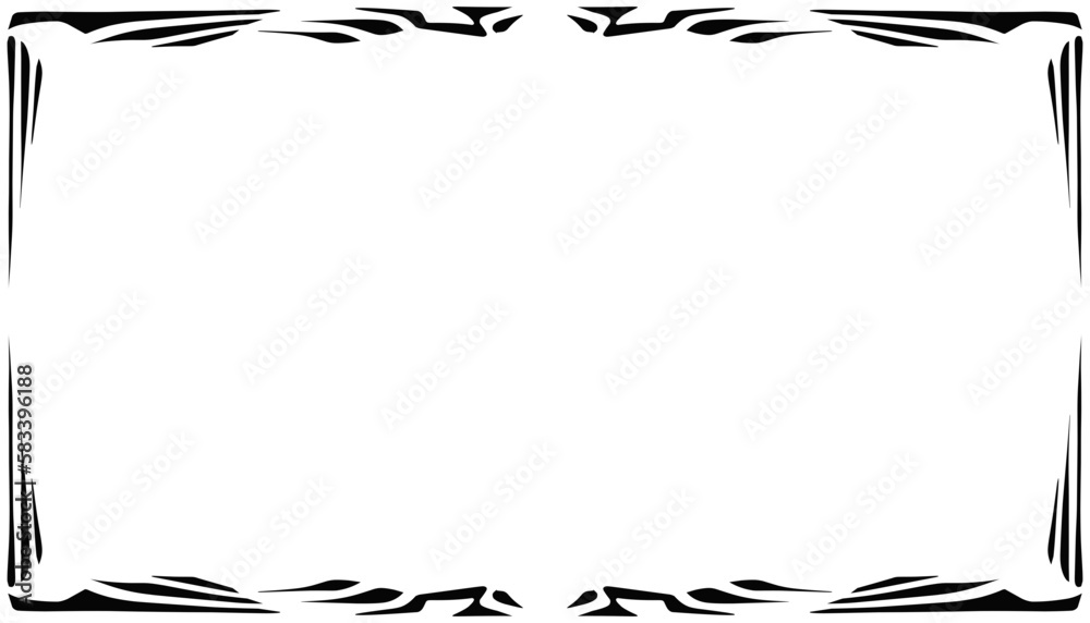Illustration of a photo frame with a tribal design. Perfect for photo frames, invitation cards, greeting cards, book covers, wallpapers Illustration of a photo frame with a tribal design. Perfect for photo frames, invitation cards, greeting cards, book covers, wallpapers