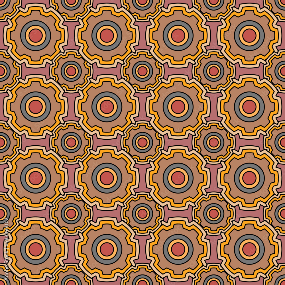 Cog seamless pattern, Background repeating