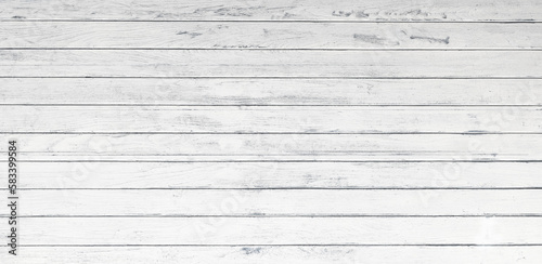 White wooden background or texture