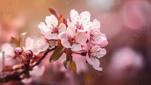 pink blossom background