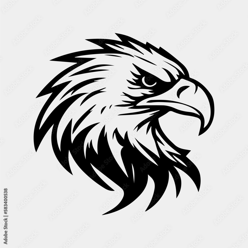 eagle head vector illustration, can be used for mascot, logo, apparel and more