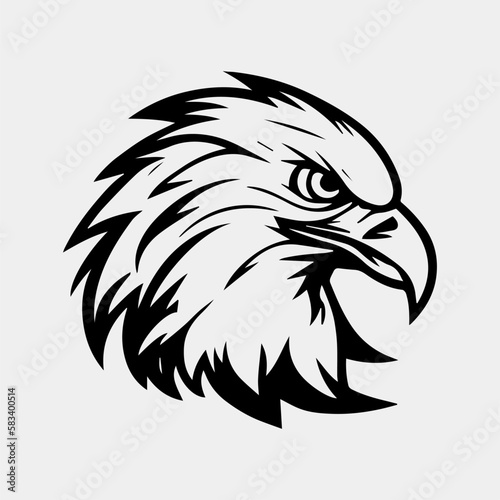 eagle head vector illustration, can be used for mascot, logo, apparel and more