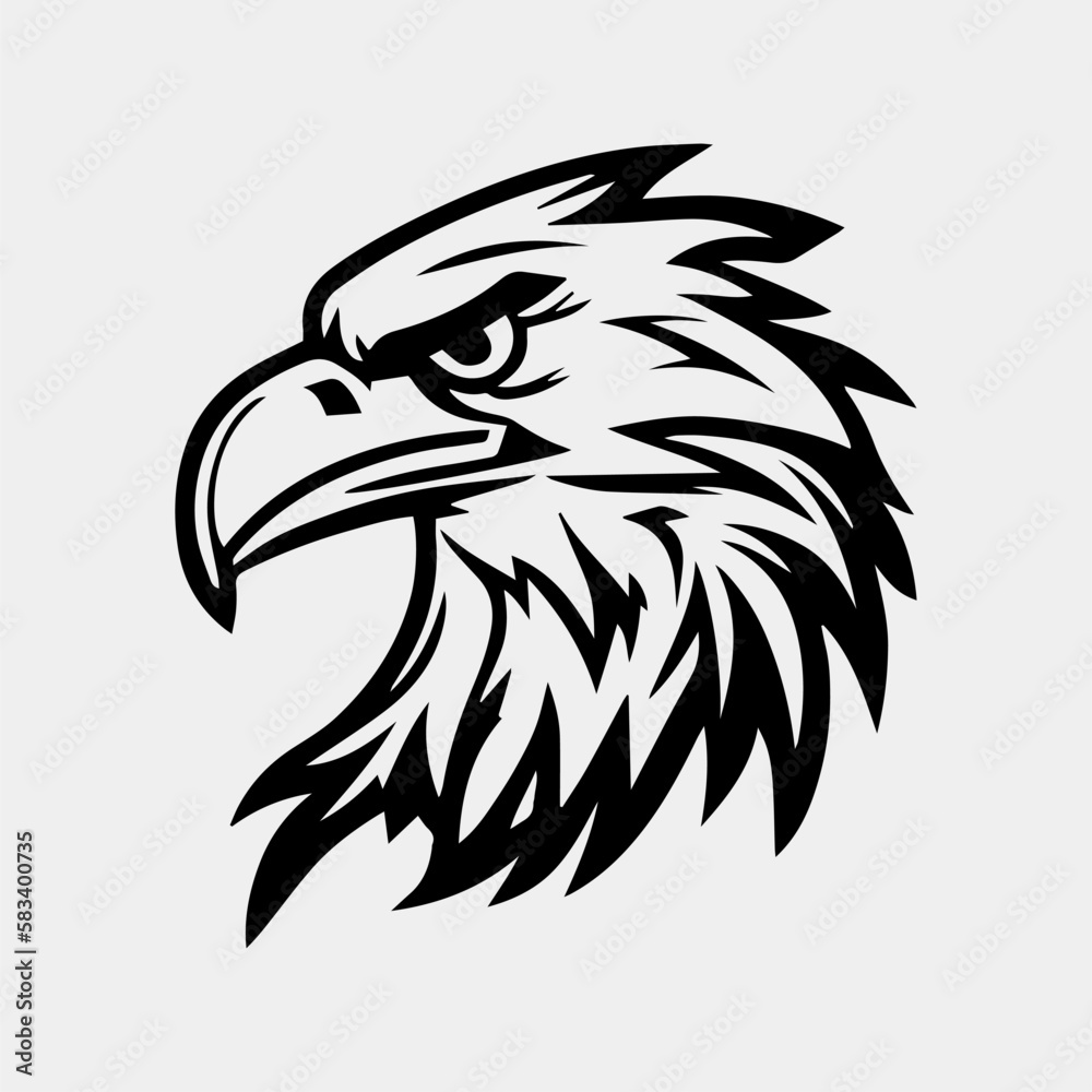 eagle head vector illustration, can be used for mascot, logo, apparel and more eagle head vector illustration, can be used for mascot, logo, apparel and more