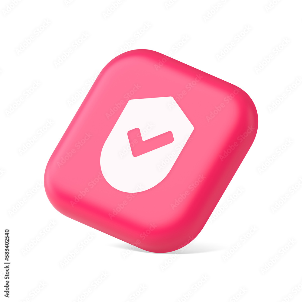 Done checkmark shield button success protection approved password web app 3d icon symbol website element Done checkmark shield button success protection approved password web app 3d icon symbol website element