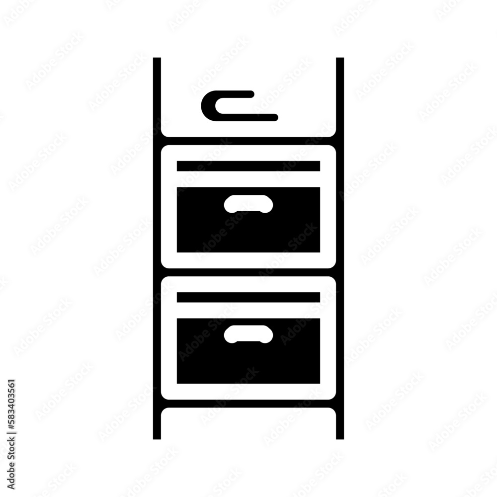 storage bathroom interior glyph icon vector illustration storage bathroom interior glyph icon vector illustration