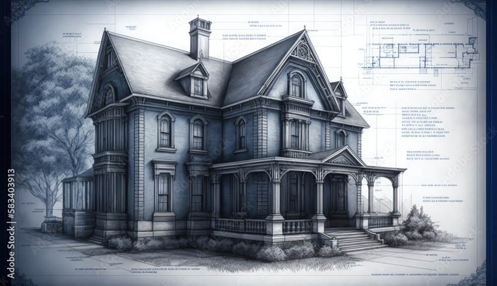 Blueprint house for the perfect plans