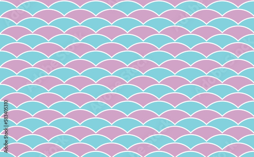 Vector Illustration of Pink and Blue Wave Pattern Background for Add Content.