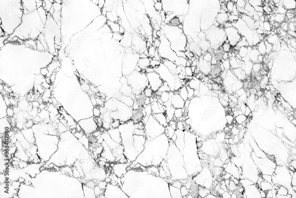 Fototapeta premium White marble texture with natural pattern for background or design art work.