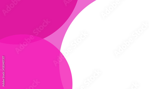 Fuchsia color circles background with overlap layer. For wallpaper, cover, banner, poster, placard and presentation. Abstract background for business card and flyer template, vector illustration