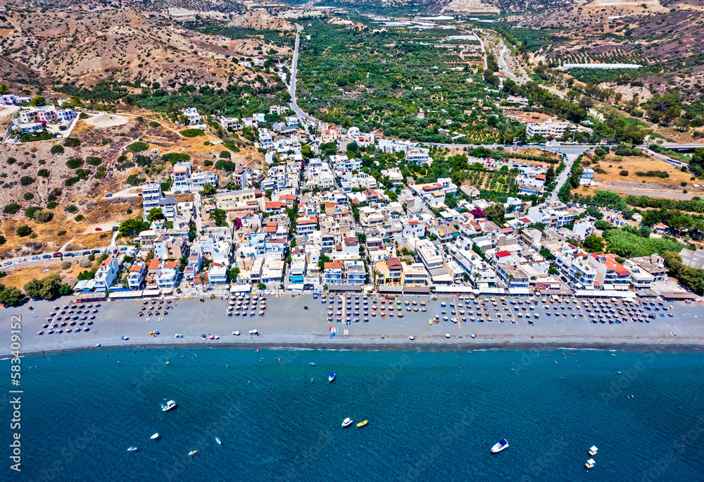 Aerial (drone) view of Myrtos (or 