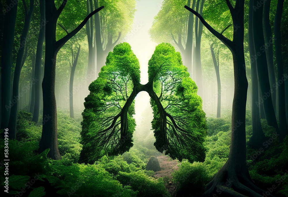 Forests are the lungs of the planet concept of international day of