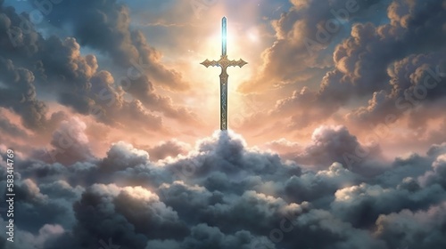 divine sword ( Ai generative art) 