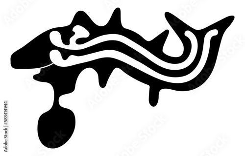 Geoglyph of the killer whale from Nazca