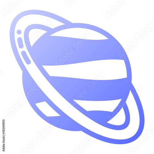 Icon Saturn can be used for web app, infographic etc