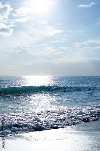 Fototapeta Naklejka Na Ścianę i Meble -  sandy beach  under sunny sky